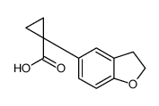 1-(2,3-dihydrobenzofuran-5-yl)cyclopropanecarboxylic acid structure