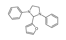 2-(2-furyl)-1,3-diphenylimidazolidine structure