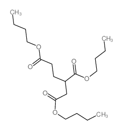 1,2,4-Butanetricarboxylicacid, 1,2,4-tributyl ester Structure