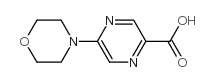 5-(4-MORPHOLINYL)-2-PYRAZINECARBOXYLIC ACID structure