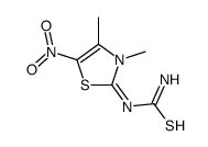 (Z)-(3,4-dimethyl-5-nitro-1,3-thiazol-2-ylidene)thiourea Structure
