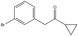 2-(3-BROMOPHENYL)-1-CYCLOPROPYLETHAN-1-ONE Structure