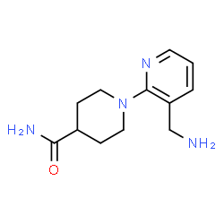 1-[3-(aminomethyl)pyridin-2-yl]piperidine-4-carboxamide structure