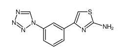 2-Thiazolamine, 4-[3-(1H-tetrazol-1-yl)phenyl] Structure