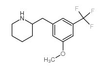 2-[[3-methoxy-5-(trifluoromethyl)phenyl]methyl]piperidine结构式