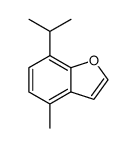 Benzofuran, 4-methyl-7-(1-methylethyl)- (9CI) structure