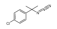 1-(2-azidopropan-2-yl)-4-chlorobenzene结构式