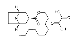 n-decyl 8-methyl-8-azabicyclo[3.2.1]octan-3β-carboxylate oxalate salt结构式