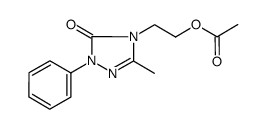 2-(2-phenyl-5-methyl-3-oxo-2,4-dihydro-3H-1,2,4-triazol-4-yl)ethyl acetate结构式