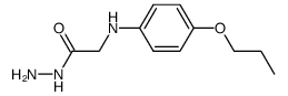 N-(4-propoxy-phenyl)-glycine hydrazide Structure
