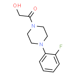1-[4-(2-FLUORO-PHENYL)-PIPERAZIN-1-YL]-2-HYDROXY-ETHANONE Structure