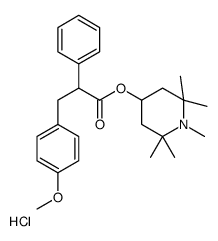 (1,2,2,6,6-pentamethylpiperidin-4-yl) 3-(4-methoxyphenyl)-2-phenylpropanoate,hydrochloride结构式