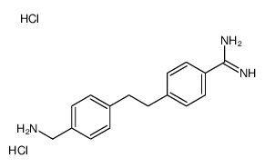 4-[2-[4-(aminomethyl)phenyl]ethyl]benzenecarboximidamide,dihydrochloride结构式