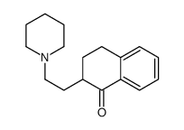 1(2H)-Naphthalenone, 3,4-dihydro-2-(2-(1-piperidinyl)ethyl)- structure