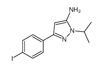 5-(4-碘-苯基)-2-异丙基-2H-吡唑-3-胺结构式