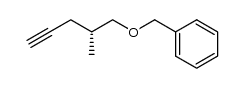 (2R)-benzyl-(2-methylpent-4-ynyl) ether结构式