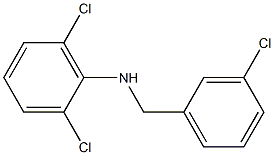 2,6-dichloro-N-[(3-chlorophenyl)methyl]aniline Structure