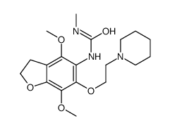 1-[4,7-dimethoxy-6-(2-piperidin-1-ylethoxy)-2,3-dihydro-1-benzofuran-5-yl]-3-methylurea Structure