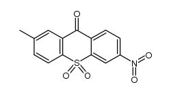 2-methyl-6-nitro-10,10-dioxo-10λ6-thioxanthen-9-one结构式