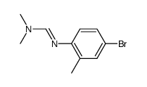 N-4-Brom-2-methylphenyl-N'.N'-dimethylformamidin结构式