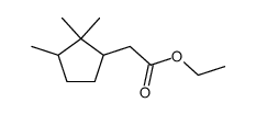 2,2,3-Trimethylcyclopentaneacetic acid ethyl ester结构式