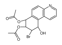 [(7R,8S,9R,10S)-7-acetyloxy-9-bromo-10-hydroxy-7,8,9,10-tetrahydrobenzo[f]quinolin-8-yl] acetate Structure