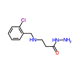 3-[(2-Chlorobenzyl)amino]propanehydrazide Structure