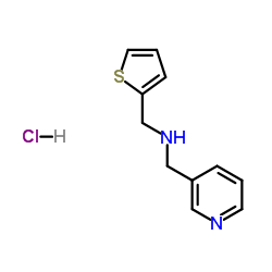 1-(3-Pyridinyl)-N-(2-thienylmethyl)methanamine hydrochloride (1:1) Structure