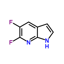 5,6-Difluoro-1H-pyrrolo[2,3-b]pyridine结构式