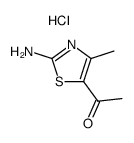 1-(2-amino-4-methylthiazol-5-yl)ethanone hydrochloride结构式