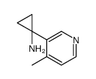 1-(4-methylpyridin-3-yl)cyclopropan-1-amine结构式