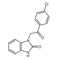 1-(2-(4-chlorophenyl)-2-oxoethyl)-1H-benzo[d]imidazol-2(3H)-one结构式