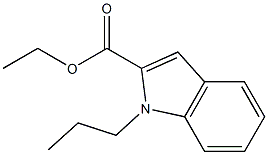 ethyl 1-propyl-1H-indole-2-carboxylate结构式