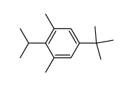 5-tert-butyl-2-isopropyl-1,3-dimethyl-benzene结构式