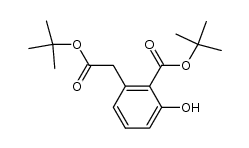 tert-butyl 2-tert-butoxycarbonylmethyl-6-hydroxybenzoate Structure