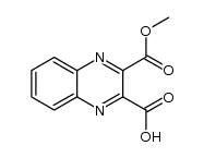 quinoxaline-2,3-dicarboxylic acid monomethyl ester结构式