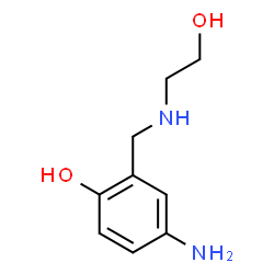 HYDROXYETHYLAMINOMETHYL-PARA-AMINOPHENOL结构式