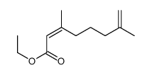 ethyl 3,7-dimethylocta-2,7-dienoate Structure