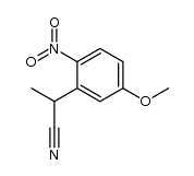 2-(2-nitro-5-methoxyphenyl)propionitrile Structure