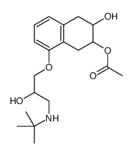 [8-[3-(tert-butylamino)-2-hydroxypropoxy]-3-hydroxy-1,2,3,4-tetrahydronaphthalen-2-yl] acetate Structure