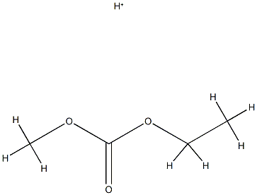 Carbonic acid,ethyl methyl ester,conjugate monoacid (9CI) Structure
