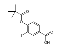 4-(2,2-dimethylpropanoyloxy)-3-iodobenzoic acid Structure