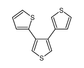 3-thiophen-2-yl-4-thiophen-3-ylthiophene Structure