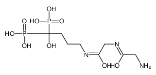 [4-[[2-[(2-aminoacetyl)amino]acetyl]amino]-1-hydroxy-1-phosphonobutyl]phosphonic acid Structure
