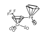 (η6-m-(CF3)(CpFe(carbonyl)2)C6H4))chromium tricarbonyl Structure