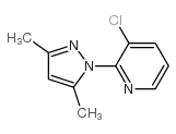 3-Chloro-2-(3,5-dimethyl-1H-pyrazol-1-yl)pyridine Structure