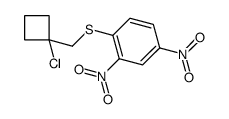 1-[(1-chlorocyclobutyl)methylsulfanyl]-2,4-dinitrobenzene结构式