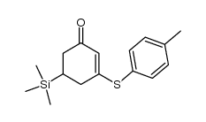 (+/-)-3-tolylthio-5-trimethylsilyl-2-cyclohexenone结构式