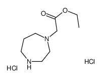 Ethyl 1,4-diazepan-1-ylacetate dihydrochloride结构式