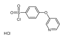 4-(3-Pyridyloxy)benzenesulfonyl chloride hydrochloride Structure